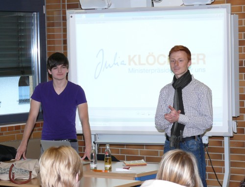 Florian Schneider und Nick Falkner (Junge Union): Freiheit/Menschenrechte