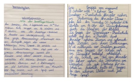 Dieser Bericht wurde im Rahmen des Deutschunterrichtes der Klasse 6b von Shayla und Niklas geschrieben.