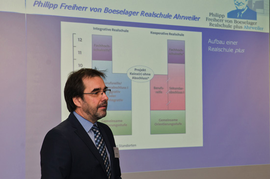 Schulleiter Klaus Dünker informierte über die Boeselager-Realschule Ahrweiler