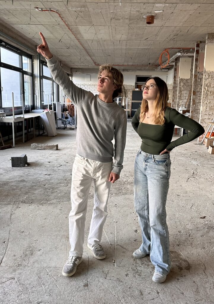 Die beiden im Erdgeschoss von Haus 2 - sie wollen auch mitreden beim Wiederaufbau