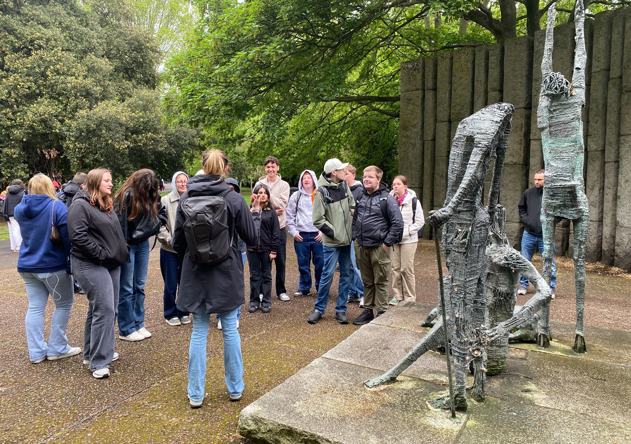Geschichte zum Anfassen: In Dublin setzten sich die Schüler mit der Großen Hungersnot, der „Great Famine“, und ihren Folgen für Irland auseinander.