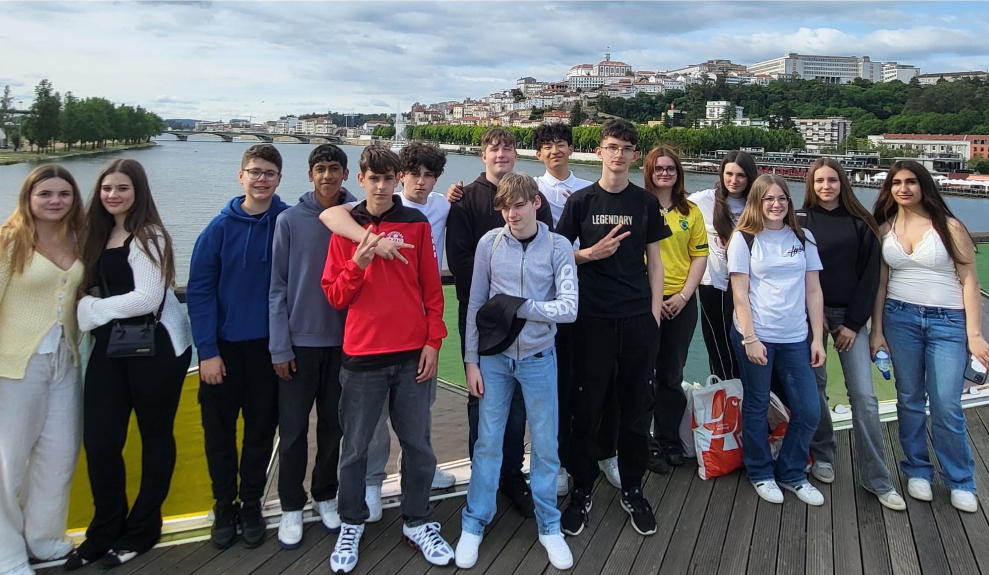 15 Schüler der Boeselager-Realschule machten sich im Rahmen des Erasmus+-Austauschs auf den Weg nach Portugal